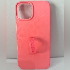Coral leopard iPhone 13 Loopy Case